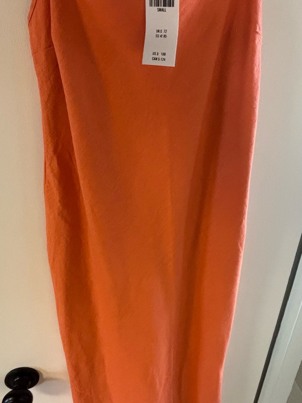 NWT Abercrombie & Fitch Linen-Blend Slip Midi Dress - Picture 5 of 9